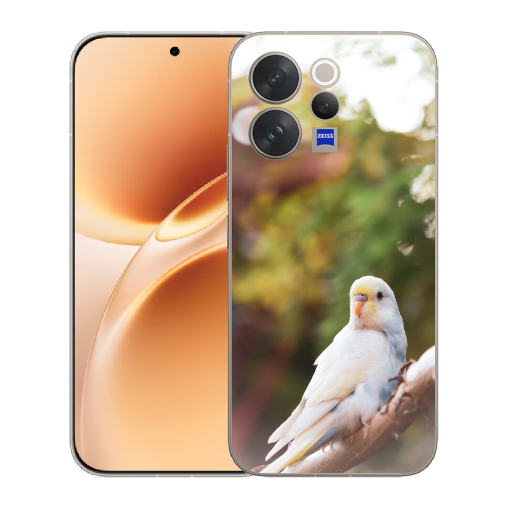 Gélový kryt mmCase na Vivo V70 - andulka biela
