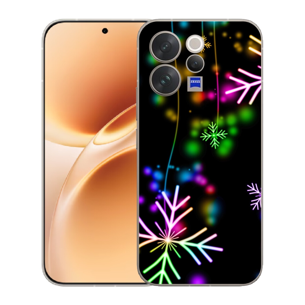 Gélový kryt mmCase na Vivo V70 - farebné vločky