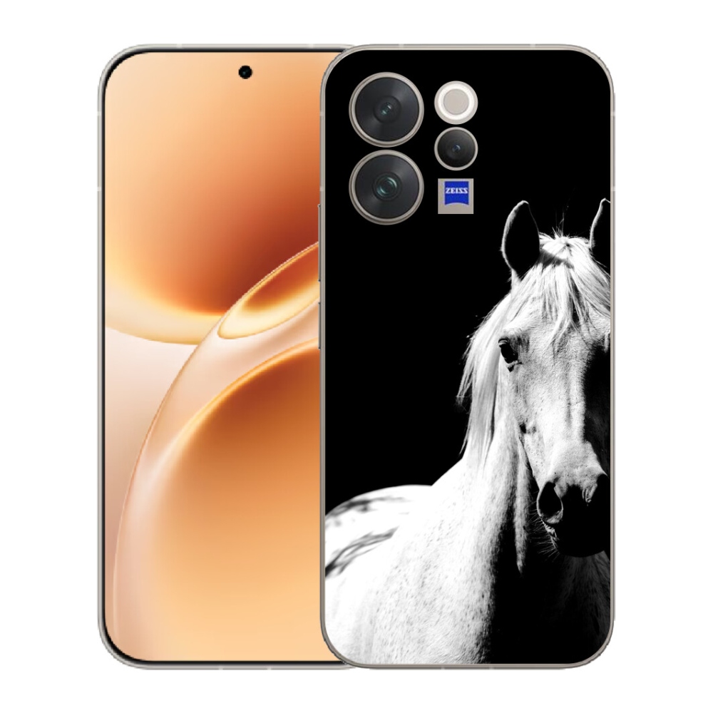 Gélový kryt mmCase na Vivo V70 - biely kôň 5