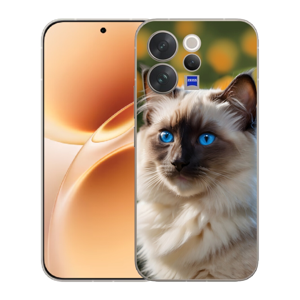 Gélový kryt mmCase na Vivo V70 - biely ragdoll
