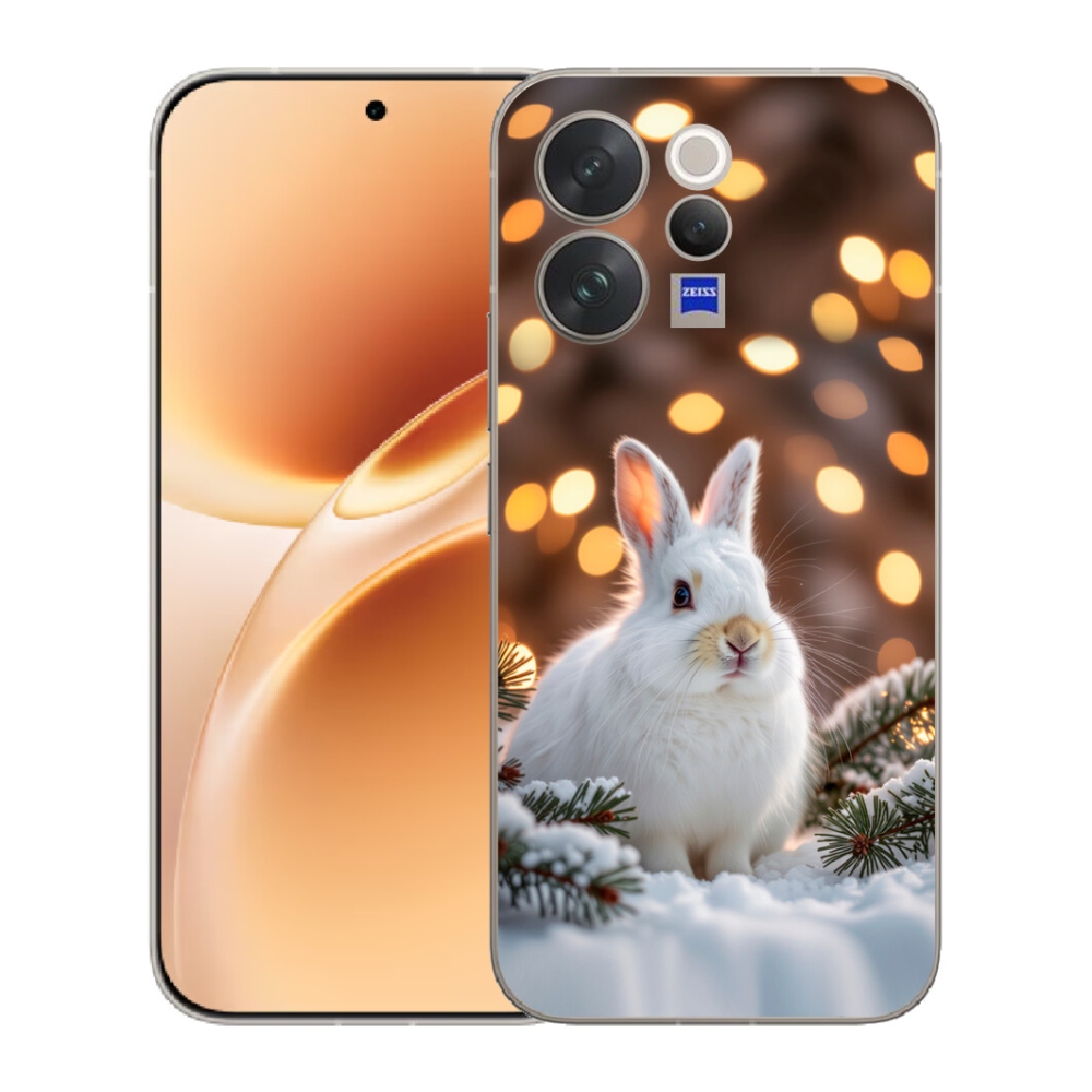 Gélový kryt mmCase na Vivo V70 - biely zajac
