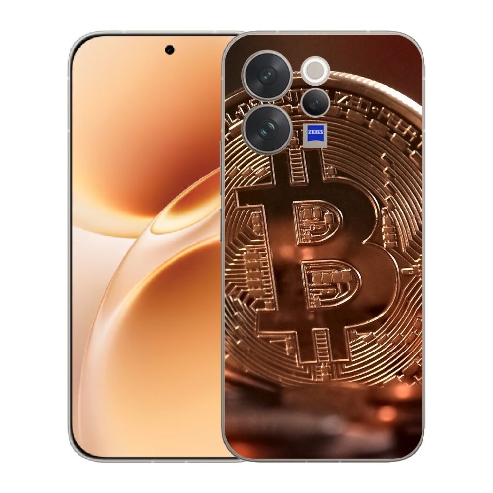Gélový kryt mmCase na Vivo V70 - bitcoin