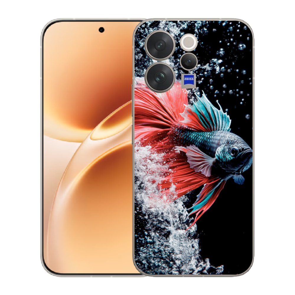 Gélový kryt mmCase na Vivo V70 - bojovníčka pestrá