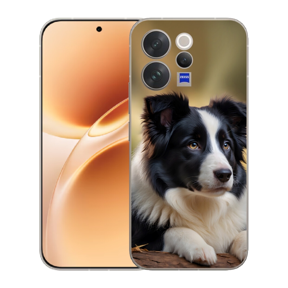 Gélový kryt mmCase na Vivo V70 - border kólia 2