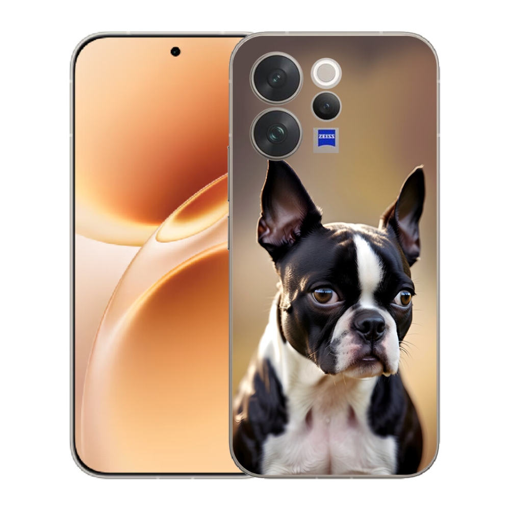 Gélový kryt mmCase na Vivo V70 - bostonský teriér