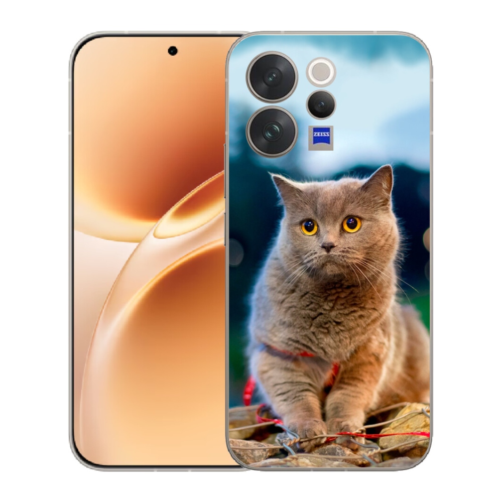 Gélový kryt mmCase na Vivo V70 - britská modrá 2