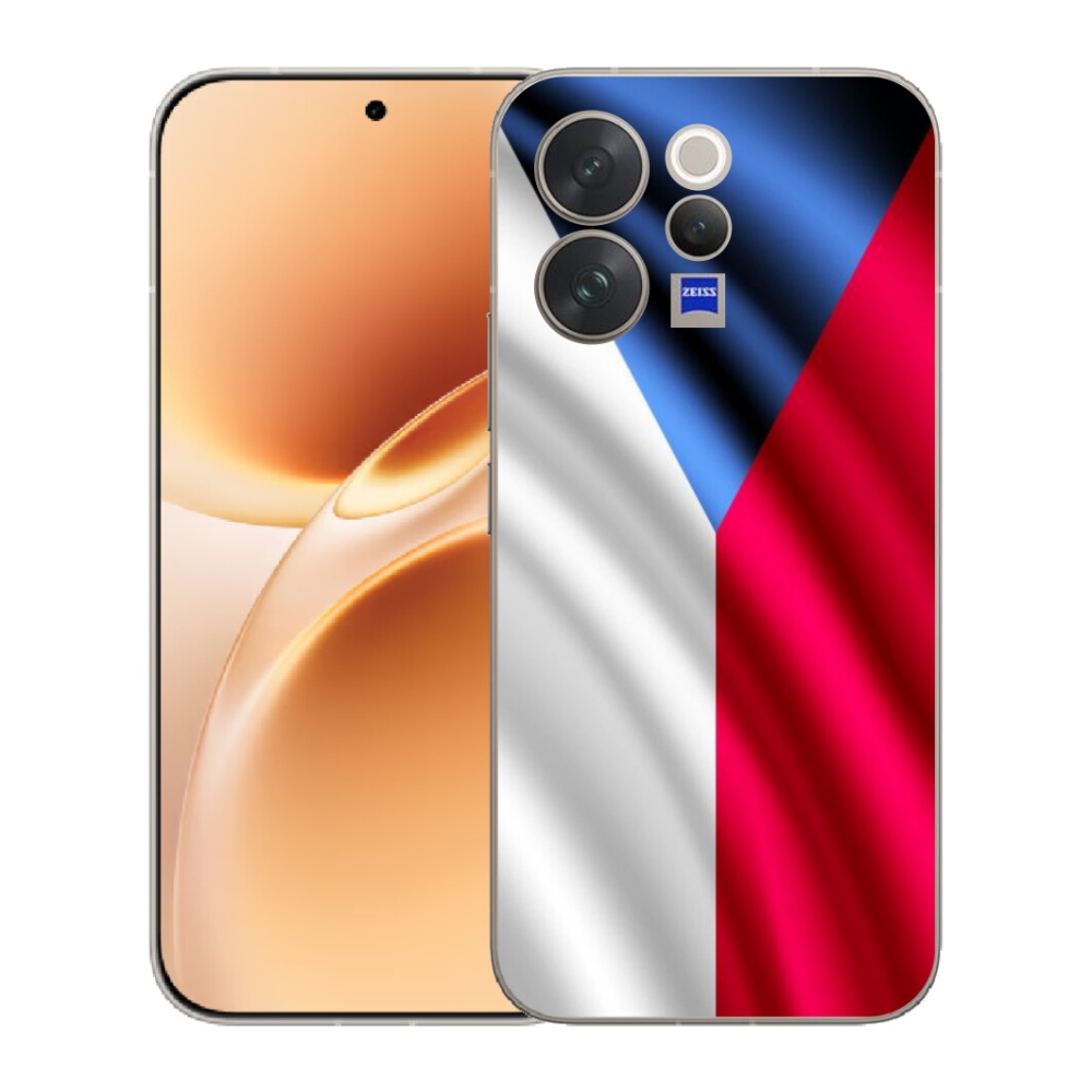 Gélový kryt mmCase na Vivo V70 - česká vlajka