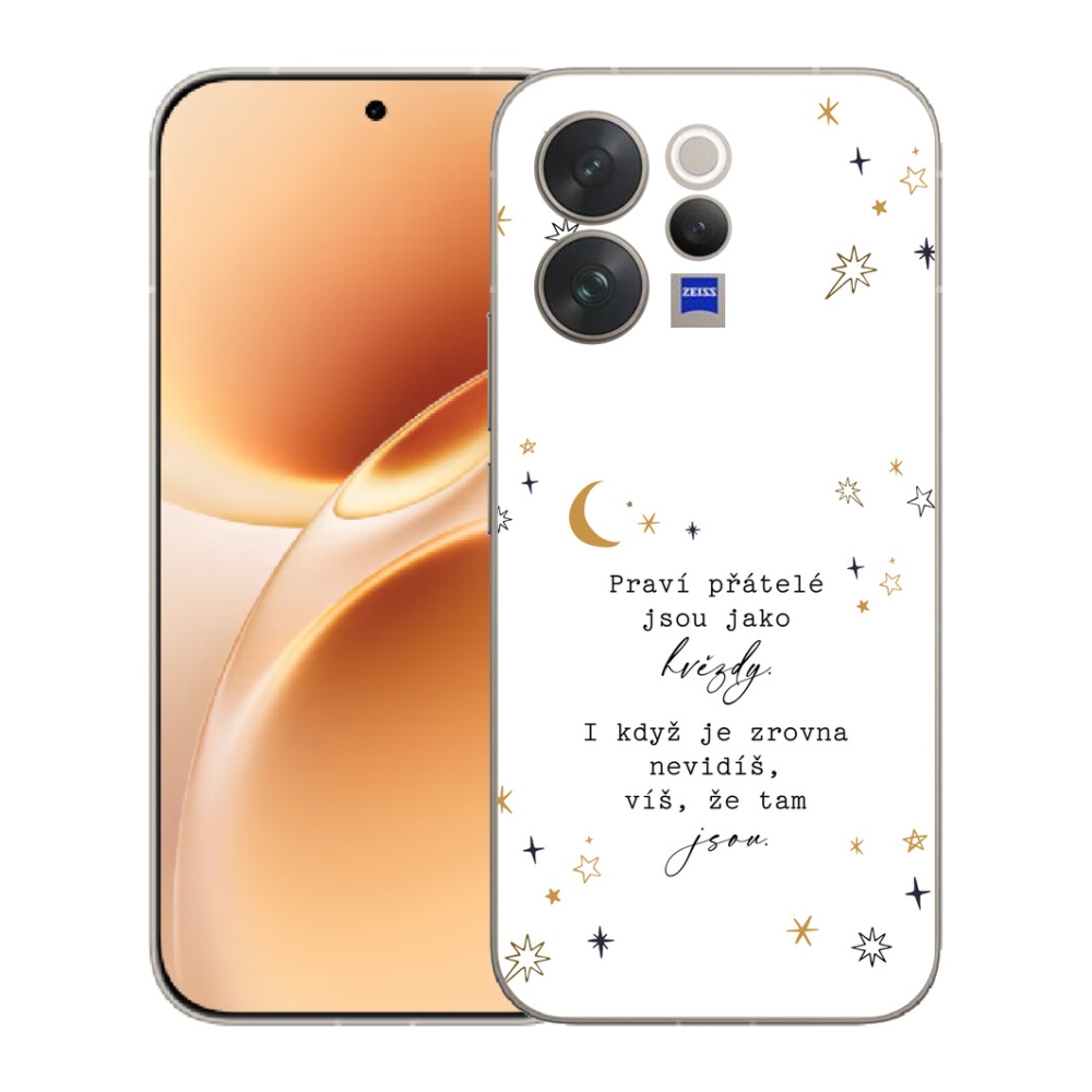 Gélový kryt mmCase na Vivo V70 - citát 6 biele pozadie