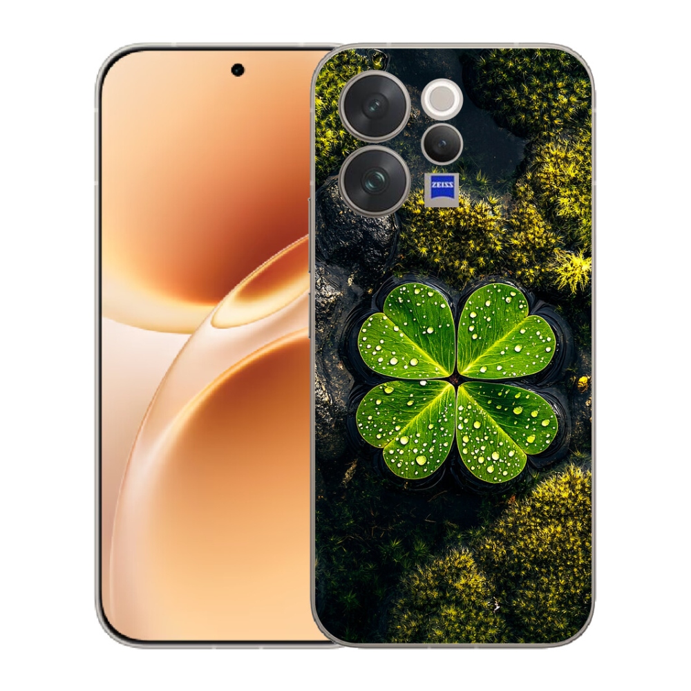 Gélový kryt mmCase na Vivo V70 - štvorlístok