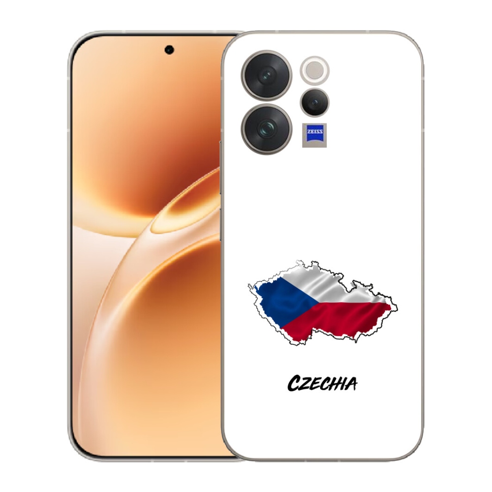 Gélový kryt mmCase na Vivo V70 - Slovakia biele pozadie