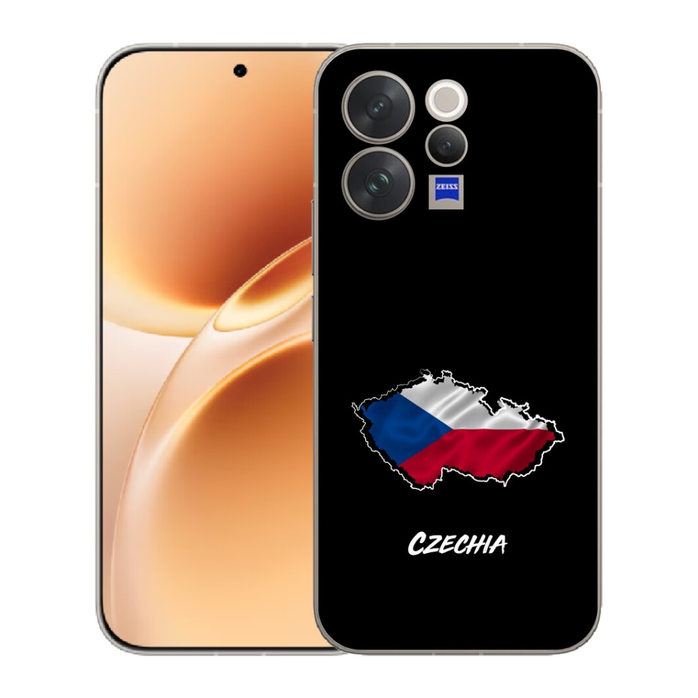 Gélový kryt mmCase na Vivo V70 - Slovakia čierne pozadie