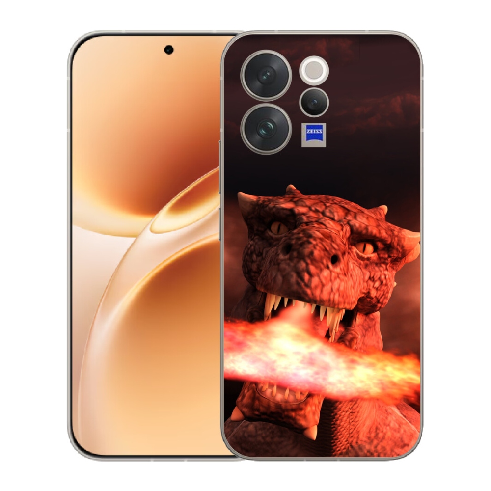 Gélový kryt mmCase na Vivo V70 - drak