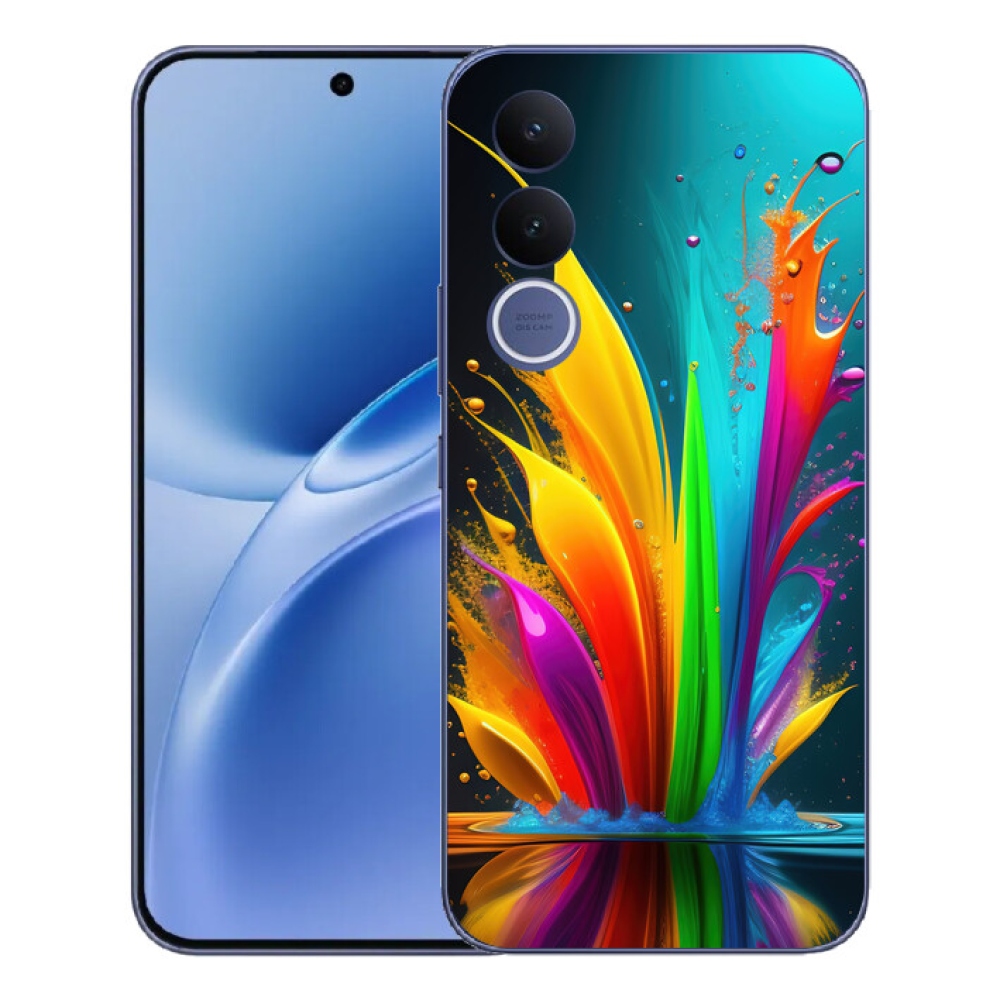 Gélový kryt mmCase na Vivo V70 FE - abstraktný motív 1