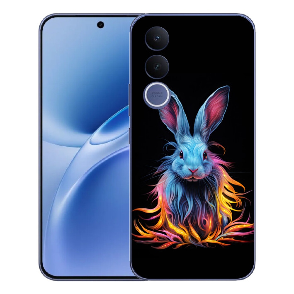 Gélový kryt mmCase na Vivo V70 FE - abstraktný zajac