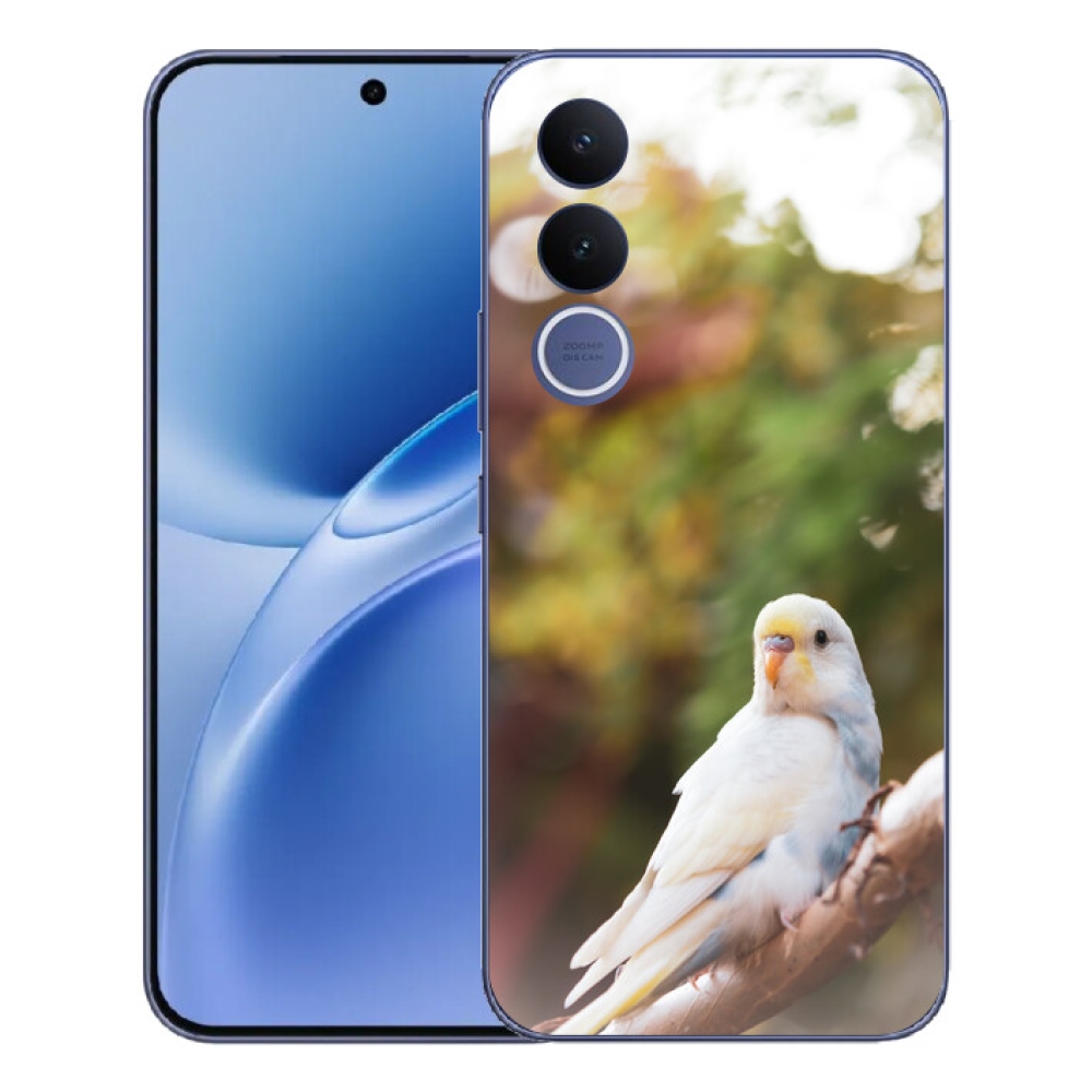 Gélový kryt mmCase na Vivo V70 FE - andulka biela