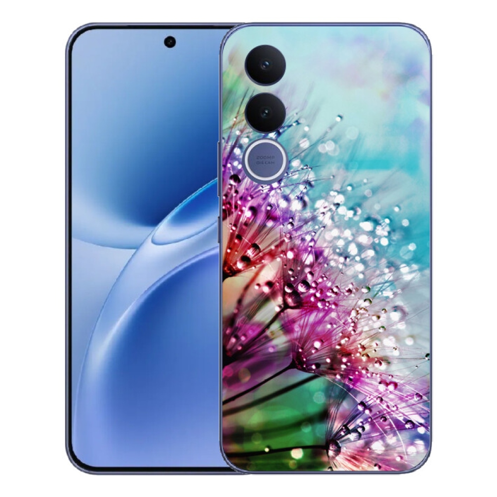 Gélový kryt mmCase na Vivo V70 FE - farebné kvety