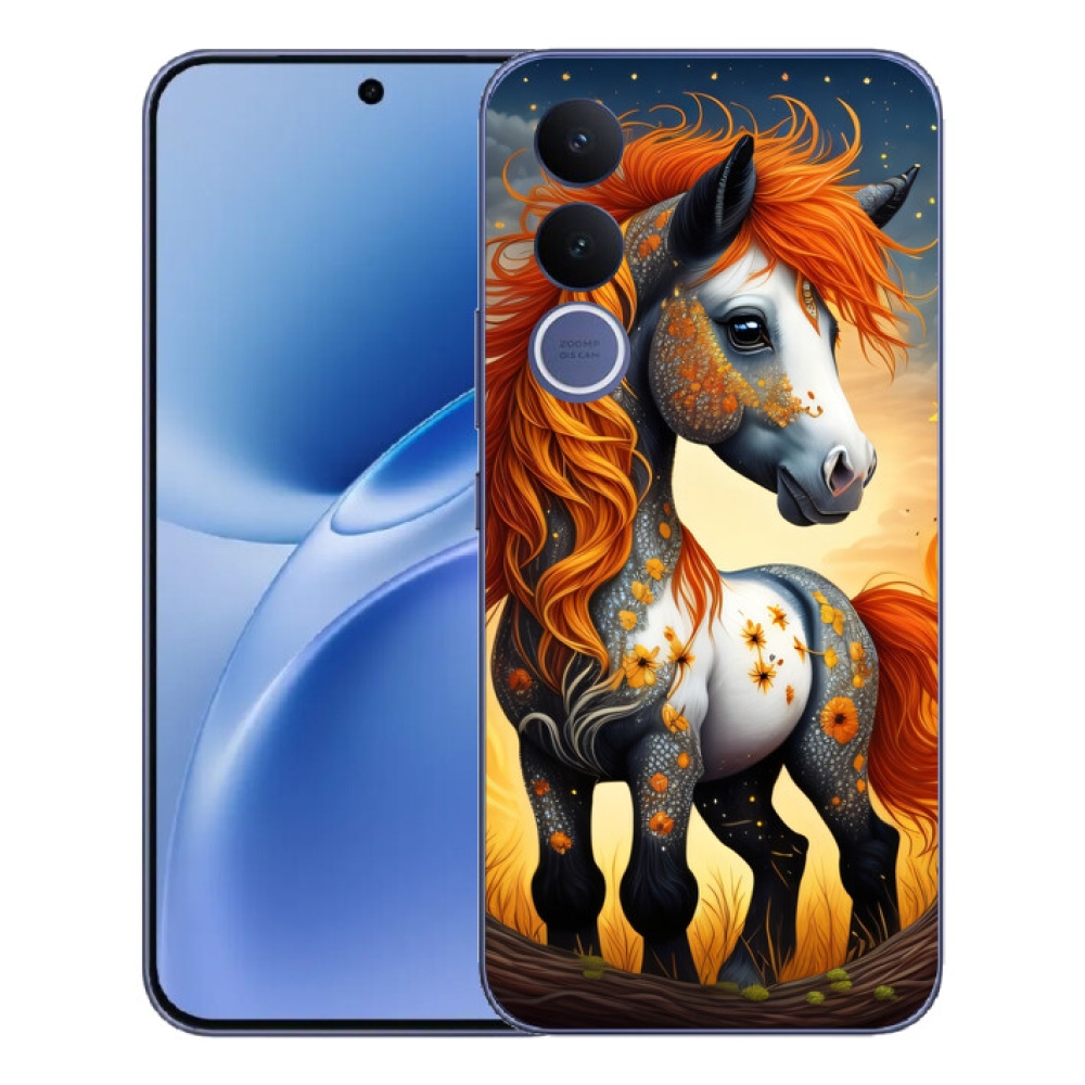 Gélový kryt mmCase na Vivo V70 FE - farebný poník