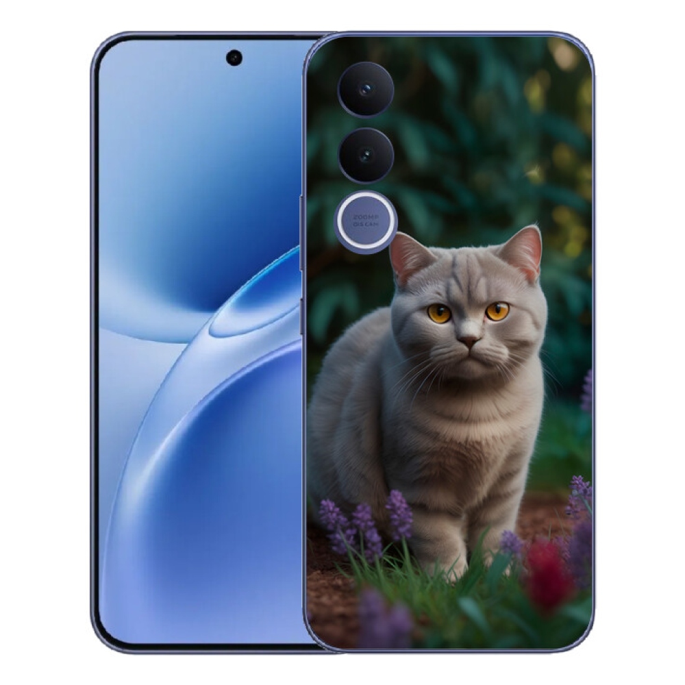 Gélový kryt mmCase na Vivo V70 FE - britská mačka
