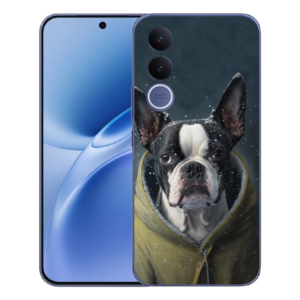 Gélový kryt mmCase na Vivo V70 FE - buldoček