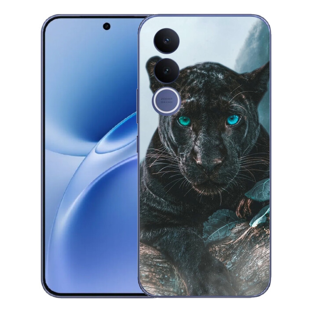 Gélový kryt mmCase na Vivo V70 FE - čierny panter