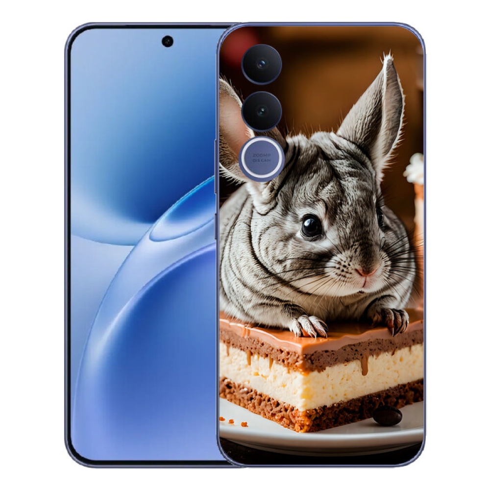 Gélový kryt mmCase na Vivo V70 FE - činčila
