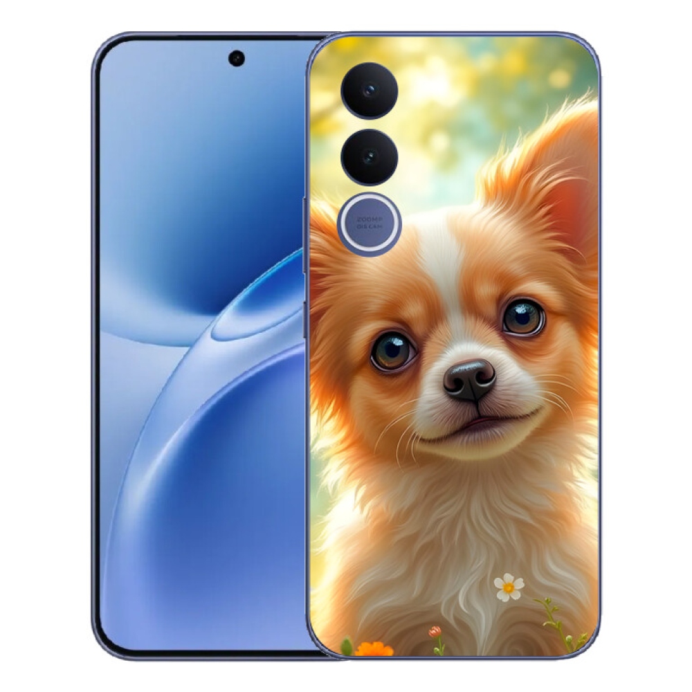 Gélový kryt mmCase na Vivo V70 FE - čivava 5