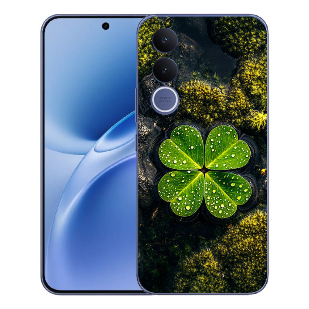Gélový kryt mmCase na Vivo V70 FE - štvorlístok