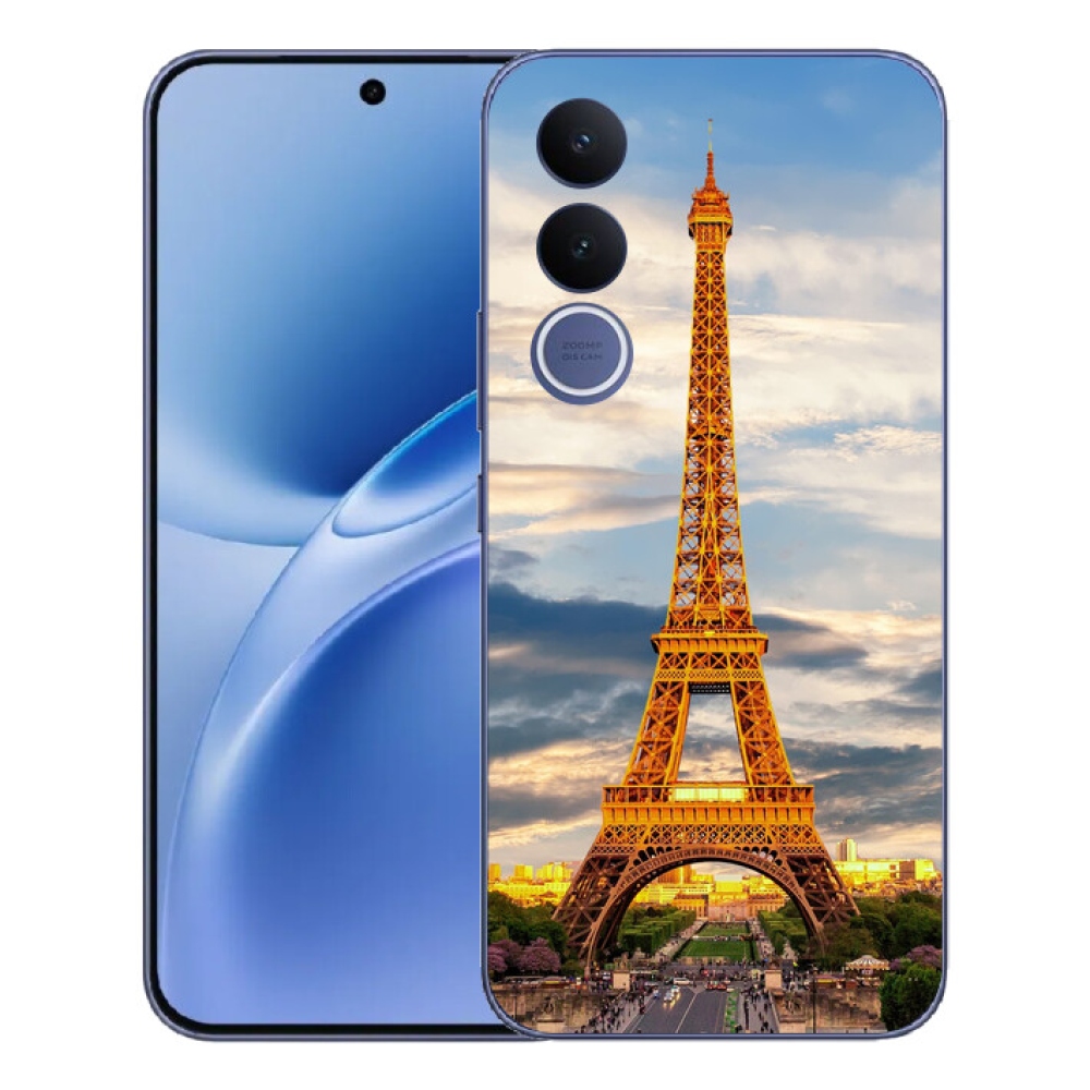 Gélový kryt mmCase na Vivo V70 FE - eiffelova veža 3