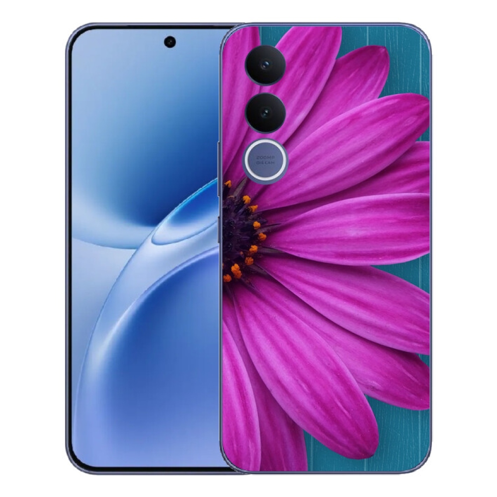 Gélový kryt mmCase na Vivo V70 FE - fialová margaréta