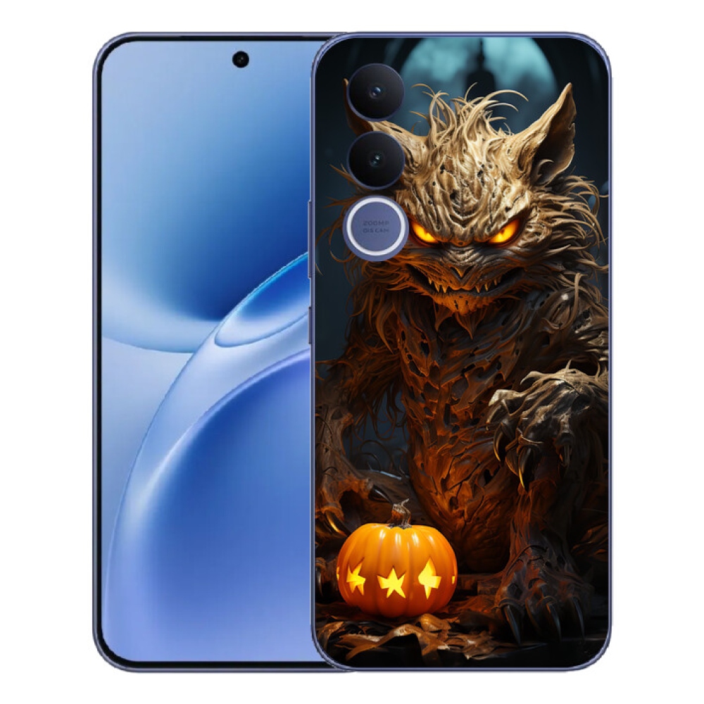 Gélový kryt mmCase na Vivo V70 FE - halloweenska príšera