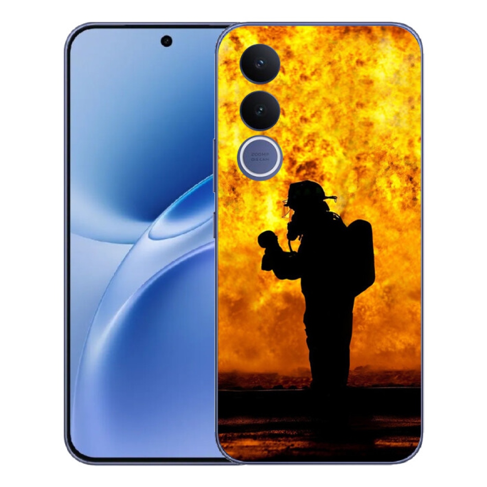 Gélový kryt mmCase na Vivo V70 FE - hasič
