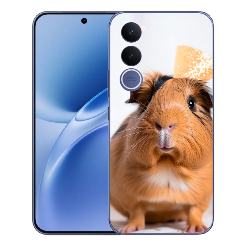 Gélový kryt mmCase na Vivo V70 FE - hnedé morča