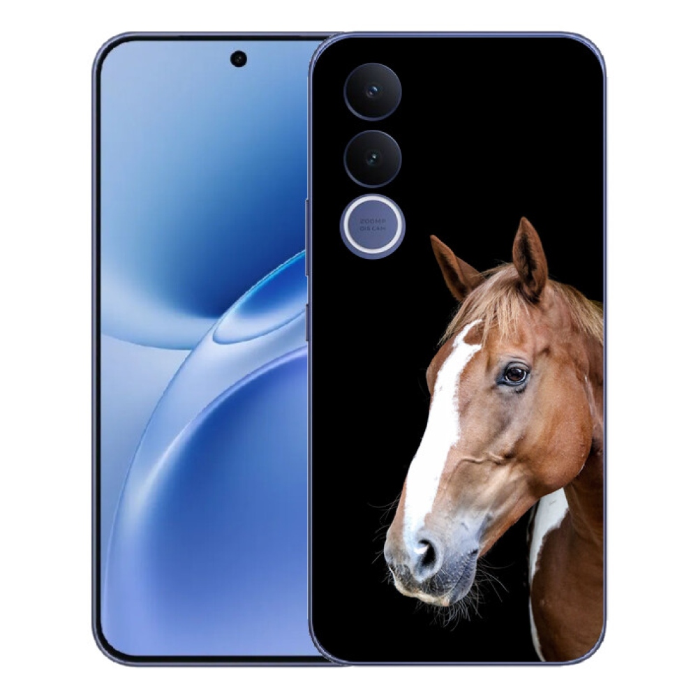 Gélový kryt mmCase na Vivo V70 FE - hnedý kôň 3