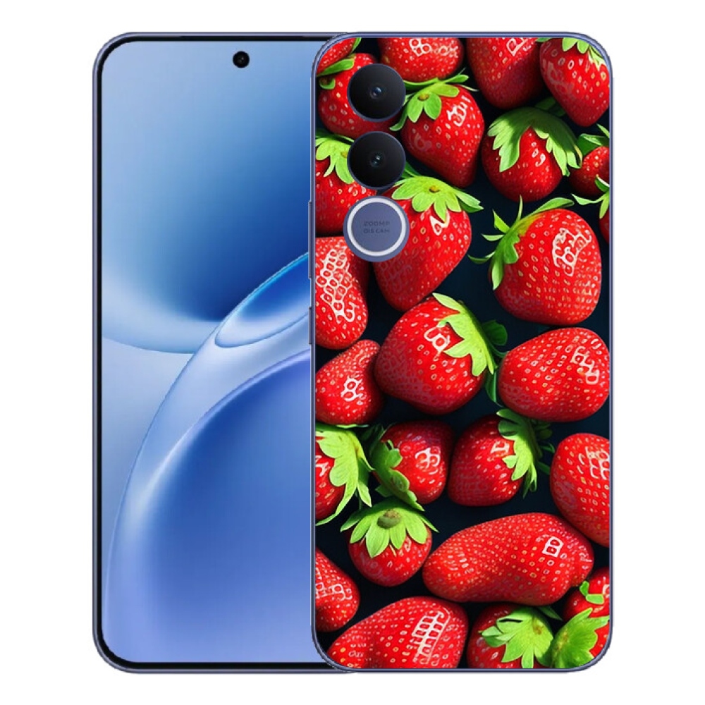Gélový kryt mmCase na Vivo V70 FE - jahody