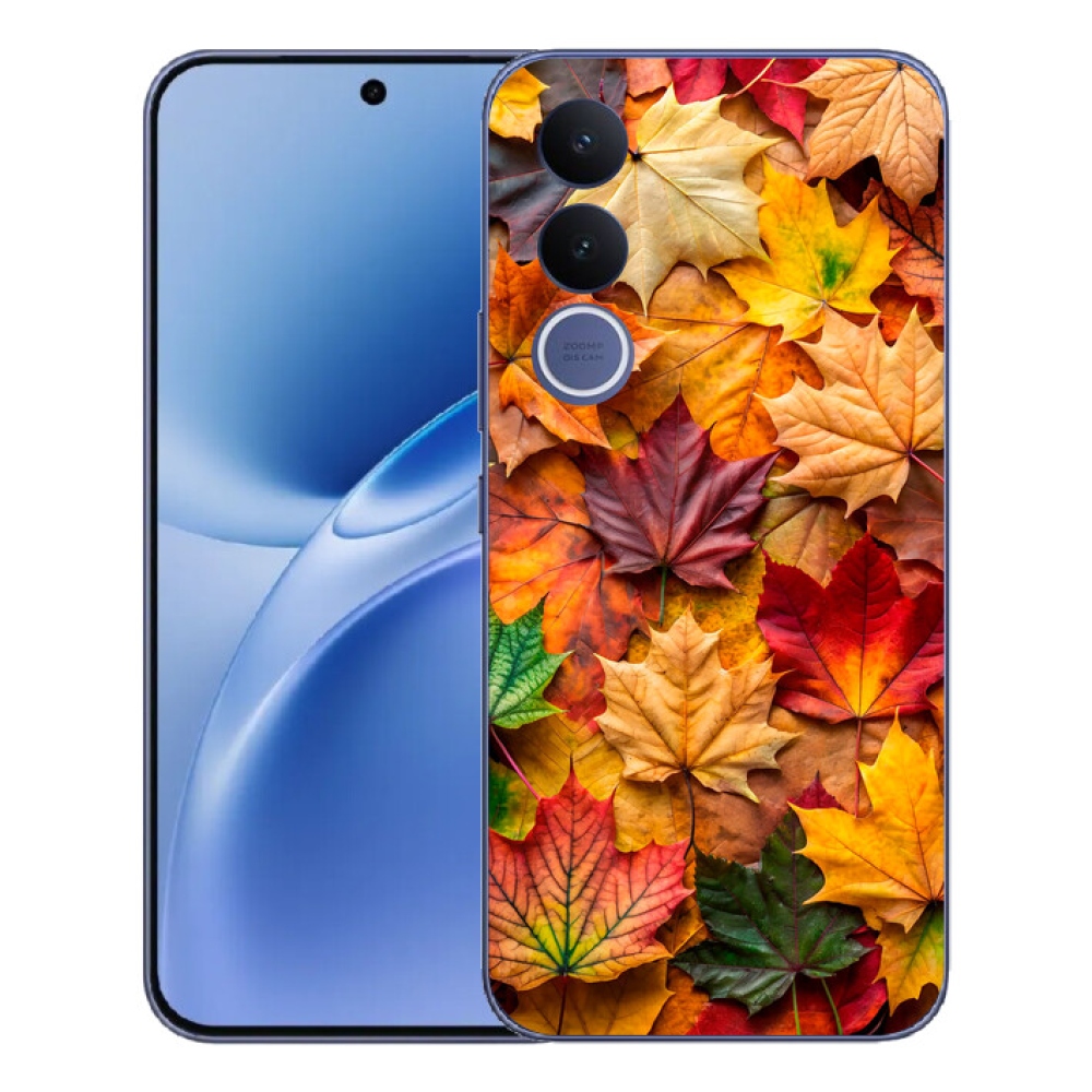 Gélový kryt mmCase na Vivo V70 FE - javorové listy 2