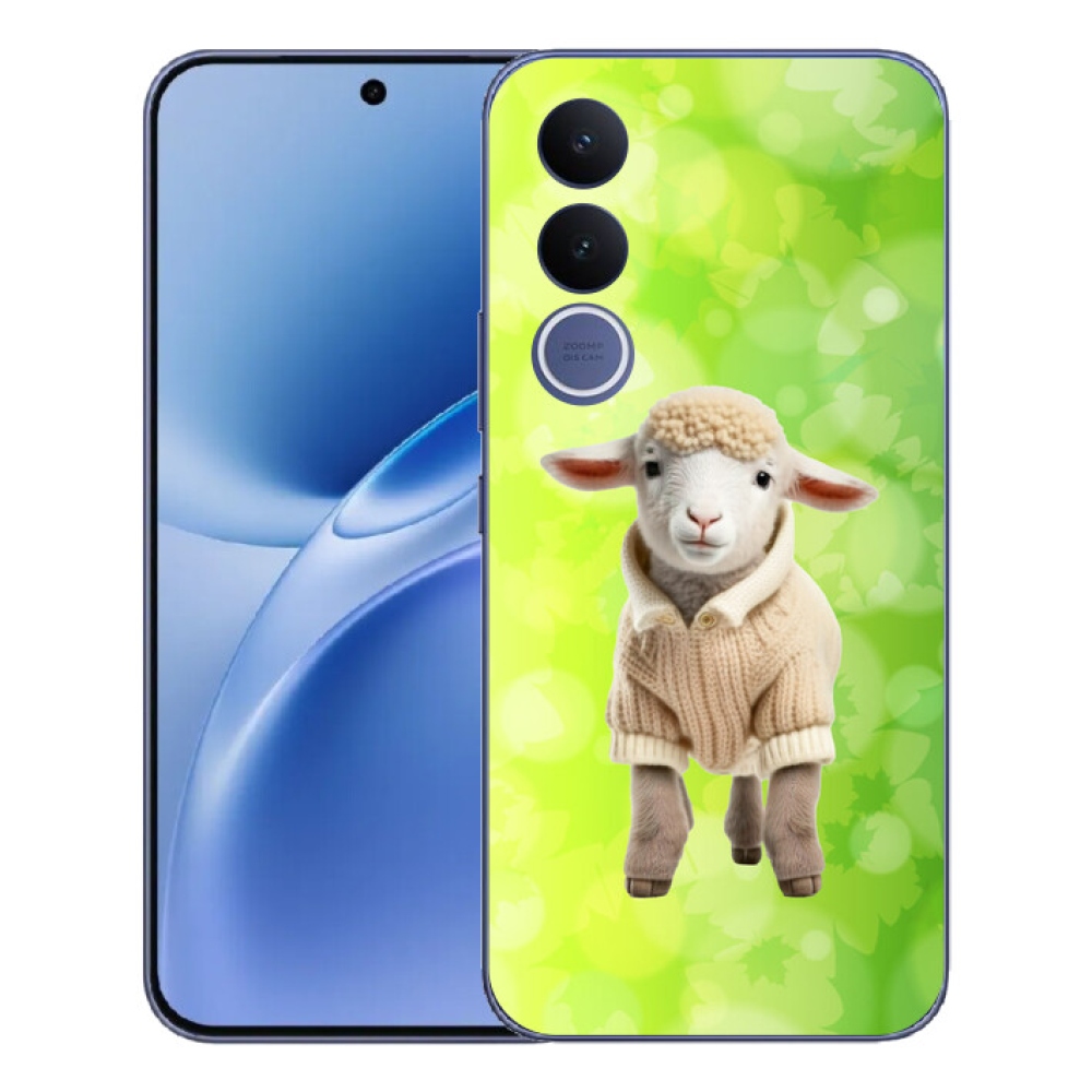 Gélový kryt mmCase na Vivo V70 FE - jahňa vo svetri