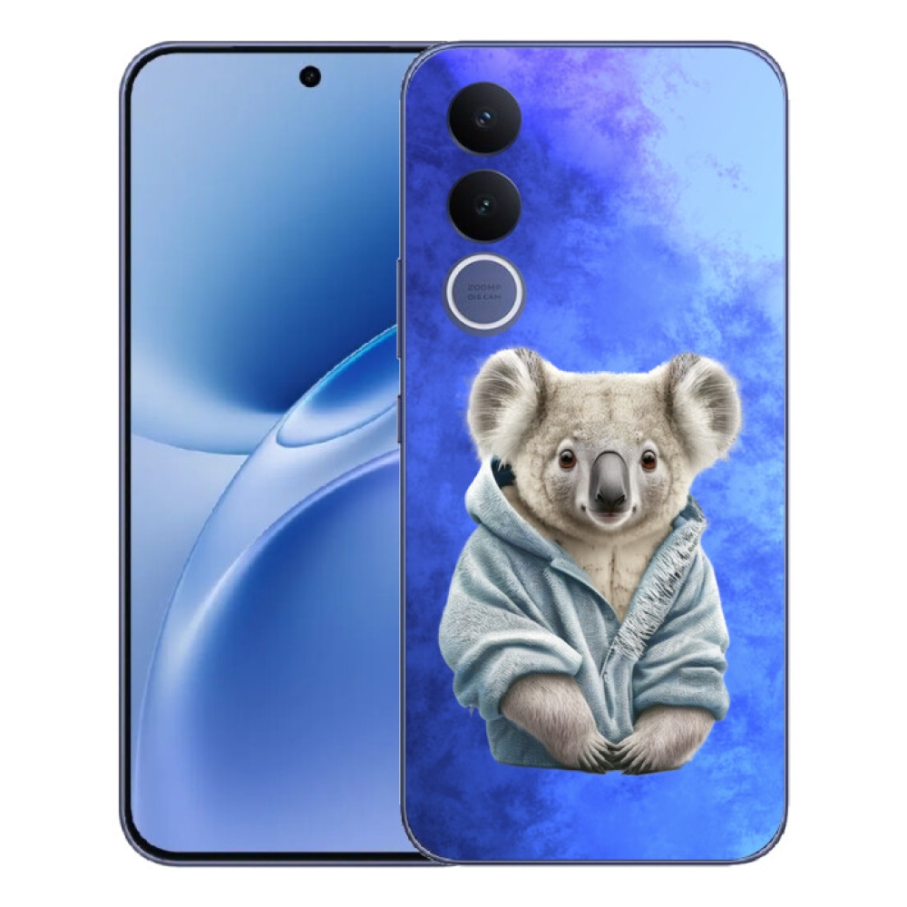 Gélový kryt mmCase na Vivo V70 FE - koala vo svetri