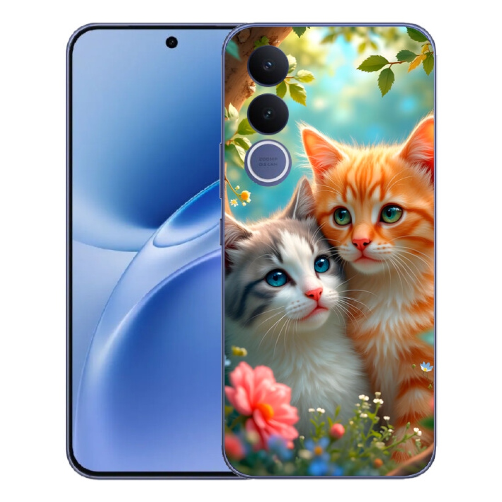 Gélový kryt mmCase na Vivo V70 FE - mačacia láska 2