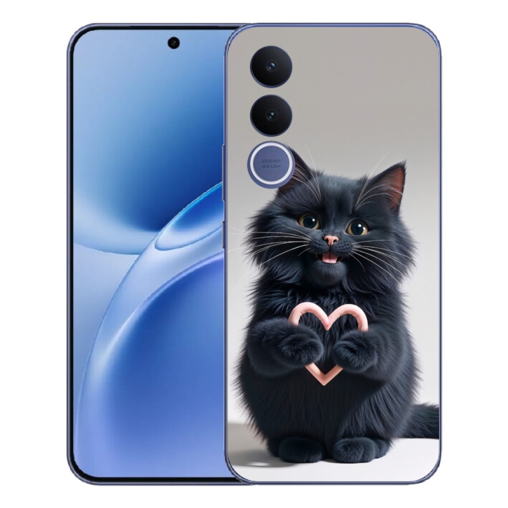 Gélový kryt mmCase na Vivo V70 FE - mačacia láska 3