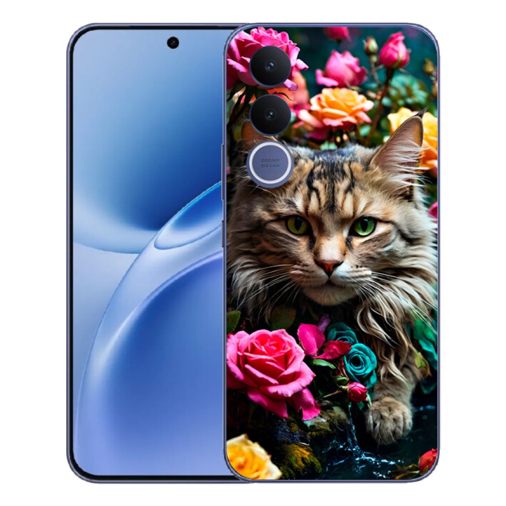 Gélový kryt mmCase na Vivo V70 FE - mačacie pohľad 2