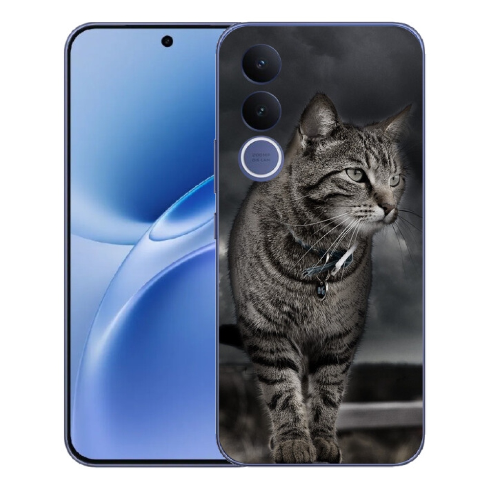 Gélový kryt mmCase na Vivo V70 FE - mačka