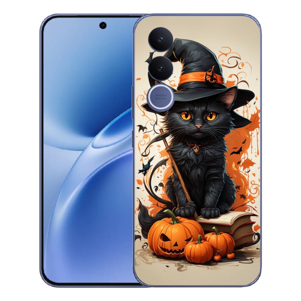 Gélový kryt mmCase na Vivo V70 FE - kocúr čarodejník