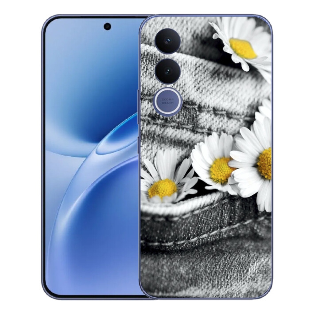 Gélový kryt mmCase na Vivo V70 FE - margarétky