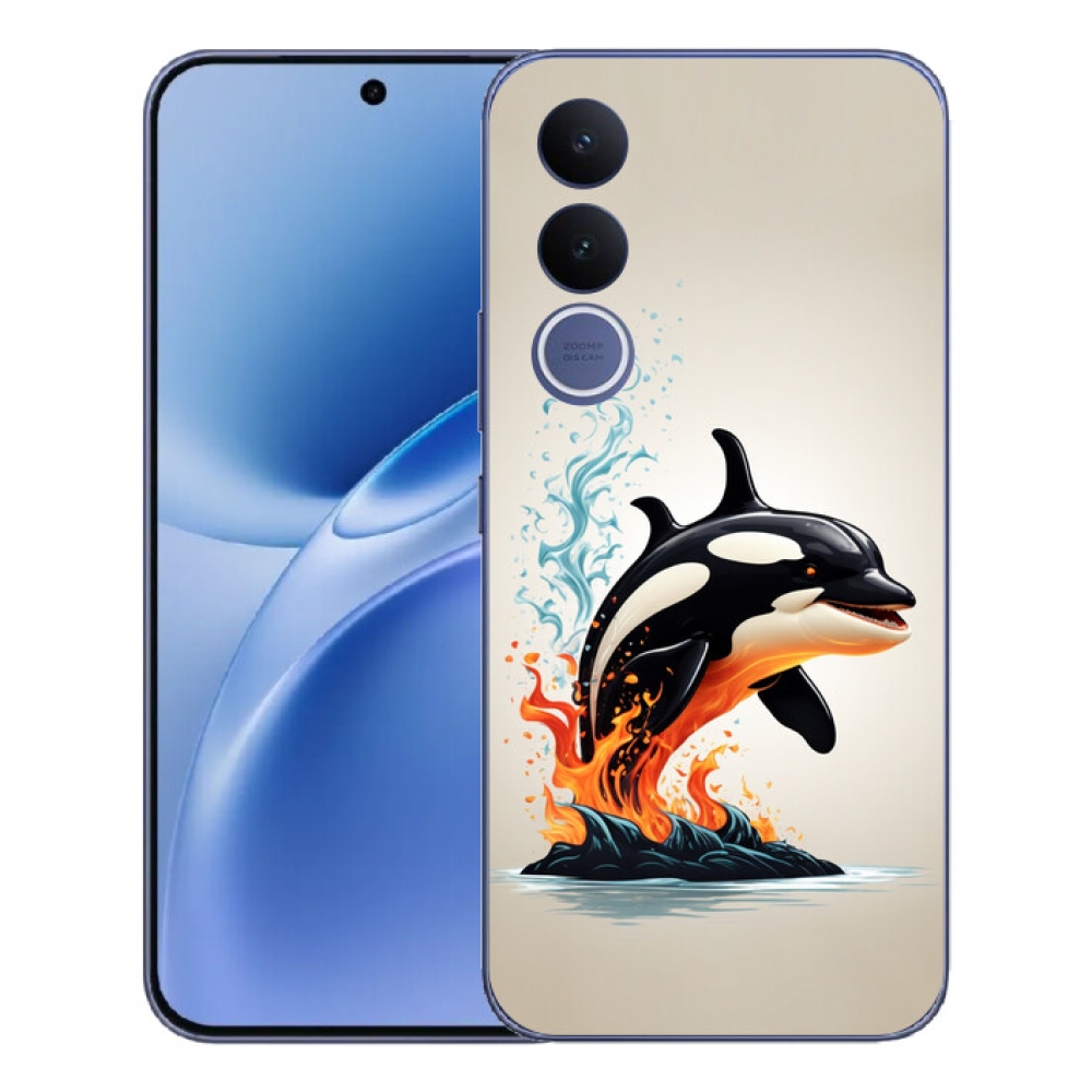 Gélový kryt mmCase na Vivo V70 FE - kosatka