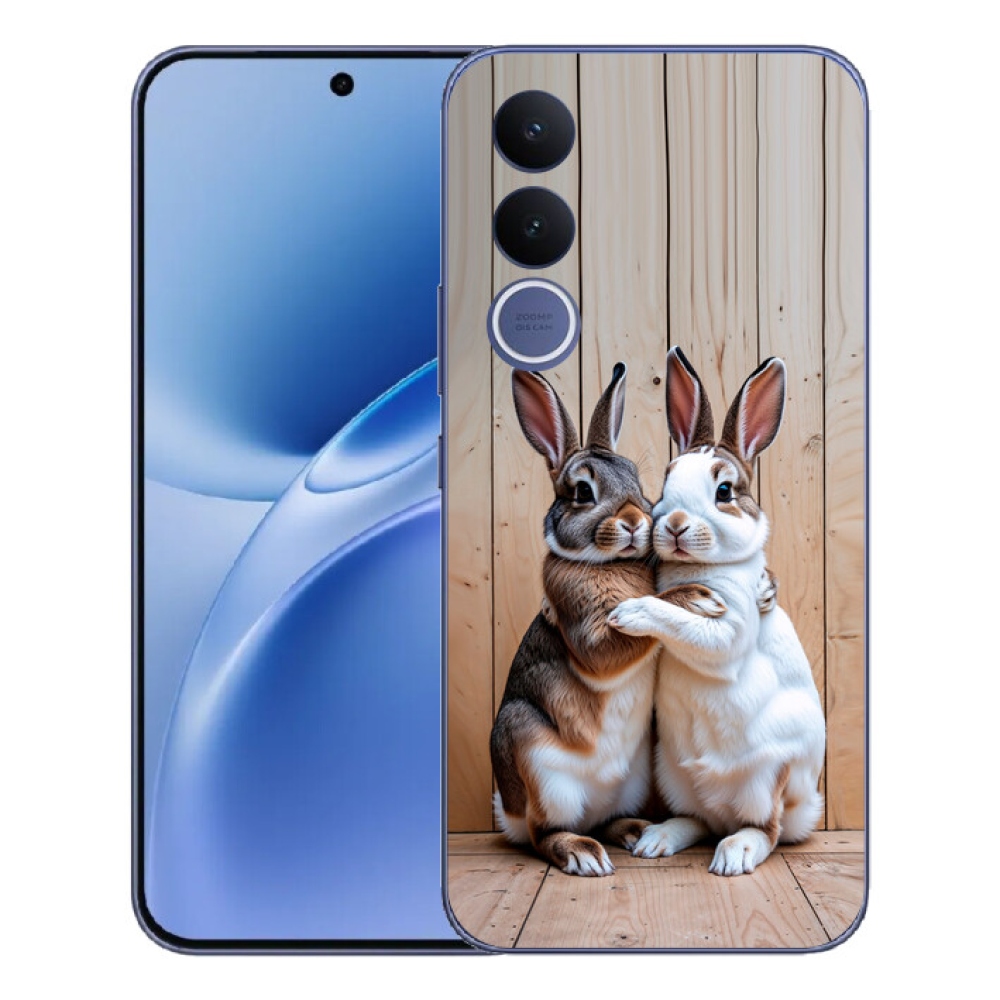 Gélový kryt mmCase na Vivo V70 FE - králičie pár