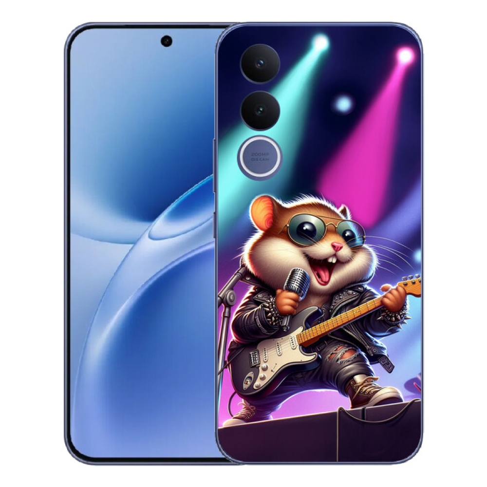 Gélový kryt mmCase na Vivo V70 FE - škrečok rocker