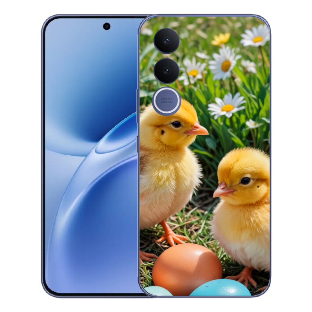 Gélový kryt mmCase na Vivo V70 FE - kuriatka