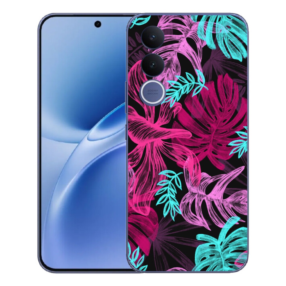 Gélový kryt mmCase na Vivo V70 FE - kvety 1