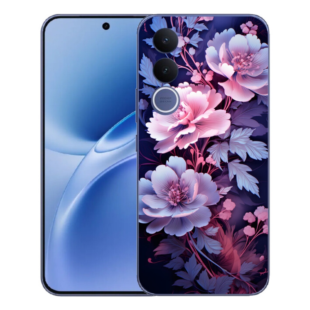 Gélový kryt mmCase na Vivo V70 FE - kvety 11