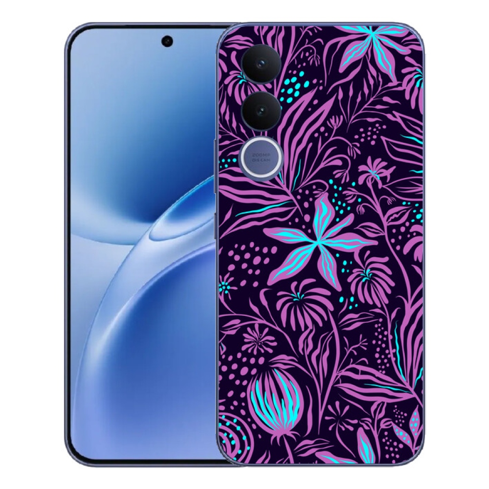 Gélový kryt mmCase na Vivo V70 FE - kvety 2